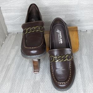 Eastland Nora Brown Slip-On Loafers, 7.5